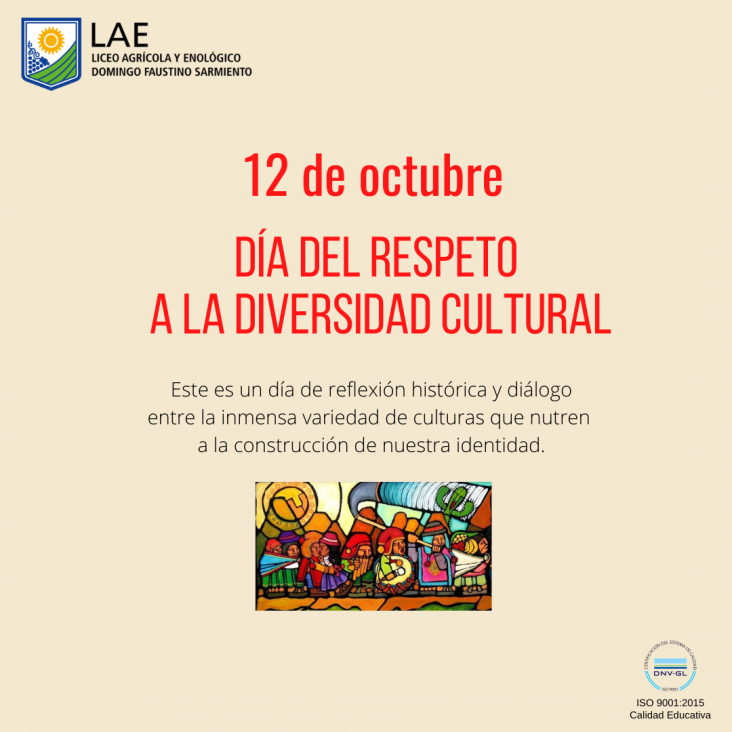 imagen 12 DE OCTUBRE-  DÍA DEL RESPETO A LA DIVERSIDAD CULTURAL