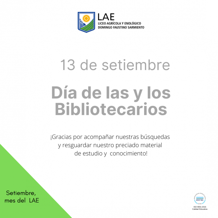 imagen 13 DE SETIEMBRE-  DÍA DEL BIBLIOTECARIO