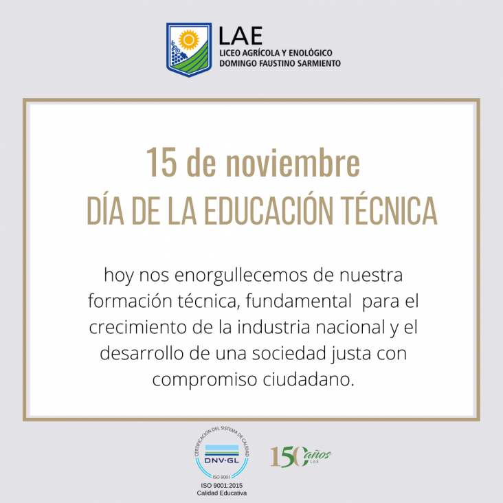 imagen 15 DE NOVIEMBRE- DÍA DE LA EDUCACIÓN TÉCNICA