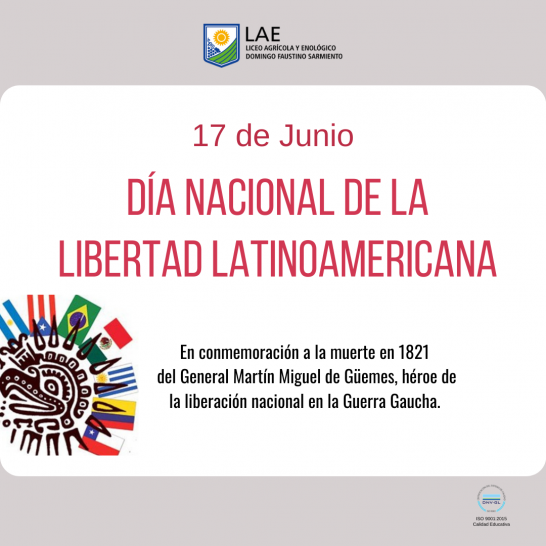 imagen 17 DE JUNIO- DÍA NACIONAL DE LA LIBERTAD LATINOAMERICANA