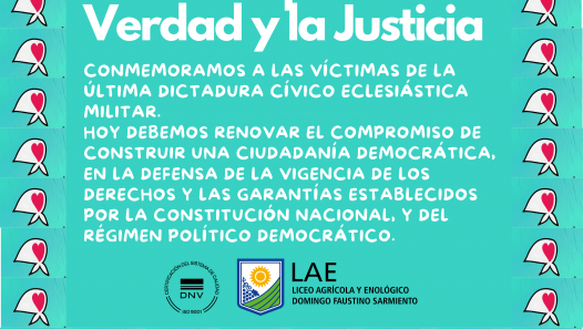 imagen 24 de Marzo DIA NACIONAL DE LA MEMORIA POR LA VERDAD Y LA JUSTICIA