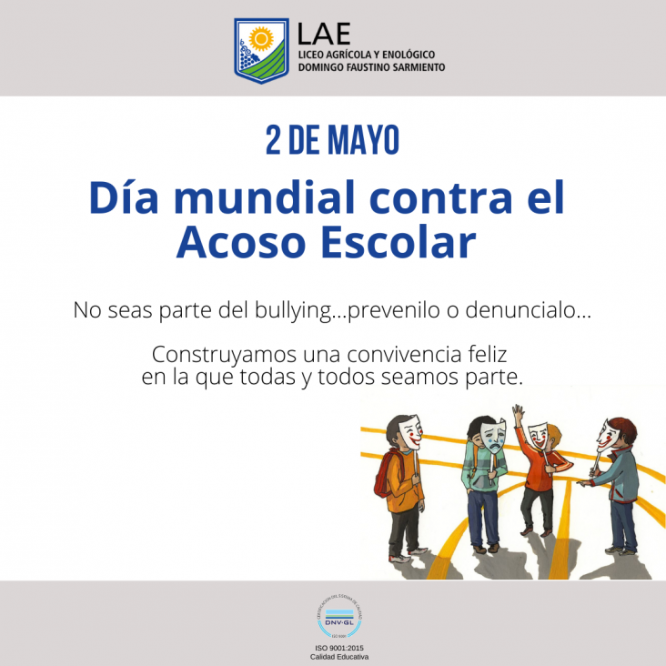 imagen 2 DE MAYO- DÍA CONTRA EL ACOSO ESCOLAR