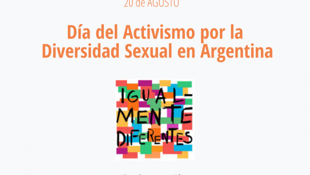 imagen 20 DE AGOSTO  DÍA DEL ACTIVISMO EN ARGENTINA POR LA DIVERSIDAD SEXUAL