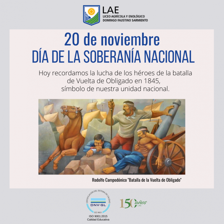 imagen 20 DE NOVIEMBRE "DÍA DE LA SOBERANÍA NACIONAL"