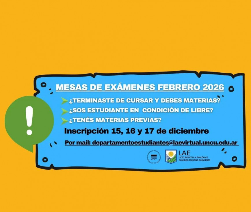 imagen Atención Mesas de febrero