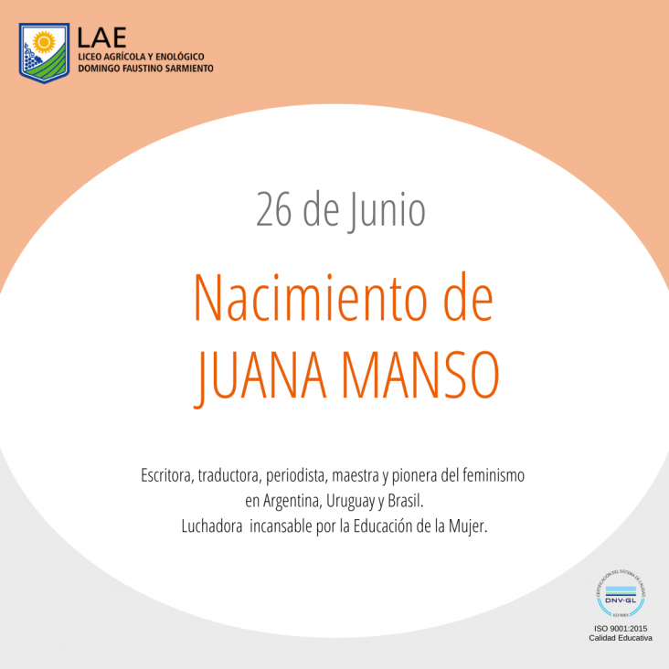 imagen 26 DE JUNIO  NACIMIENTO DE JUANA MANSO