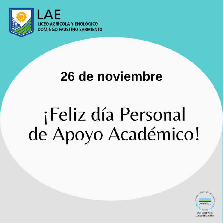 imagen 26 DE NOVIEMBRE-  DÍA DEL PERSONAL DE APOYO ACADÉMICO