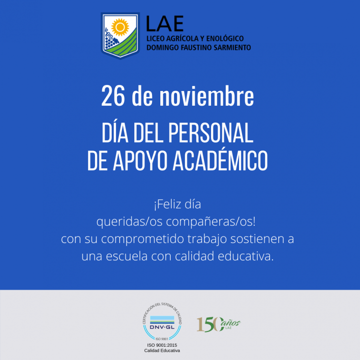 imagen 26 DE NOVIEMBRE- DÍA DEL PERSONAL DE APOYO ACADÉMICO