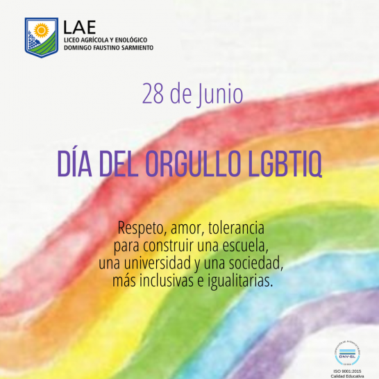 imagen  28 DE JUNIO  DÍA DEL ORGULLO LGBTIQ