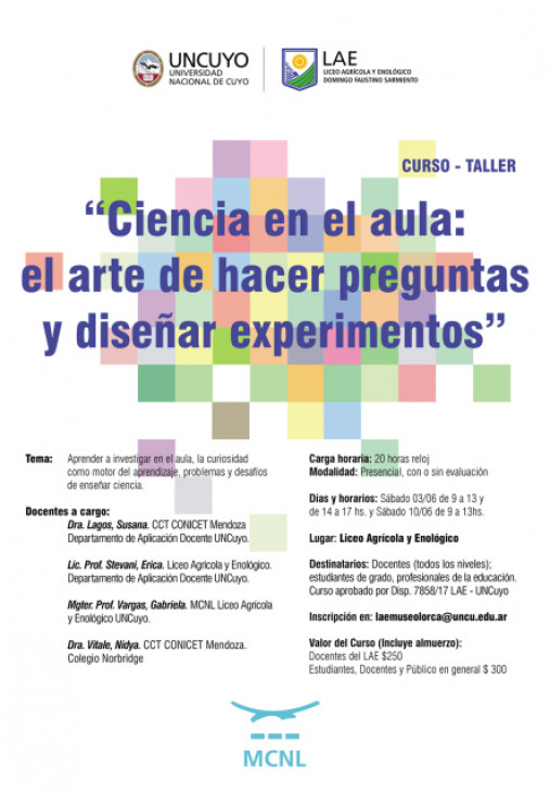 imagen Curso taller: Ciencia en el aula