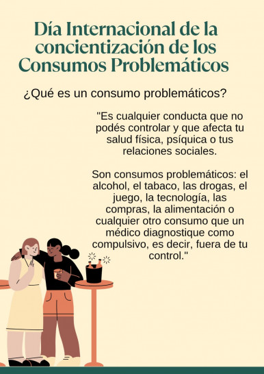 imagen 26 De Junio Día Internacional de la concientización de los Consumos Problemáticos