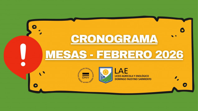 imagen CRONOGRAMA  FEBRERO 2026