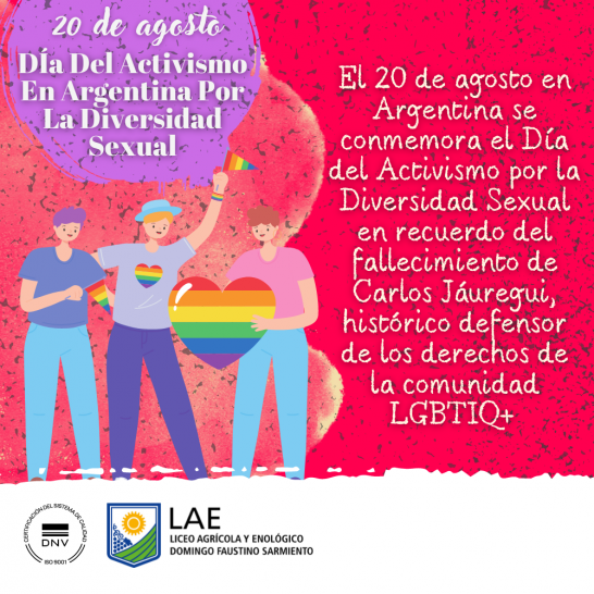 imagen 20 DE AGOSTO DÍA DEL ACTIVISMO EN ARGENTINA POR LA DIVERSIDAD SEXUAL