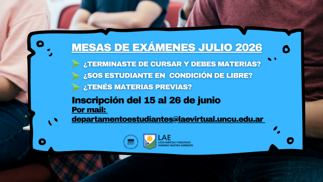 imagen MESAS JULIO 2026
