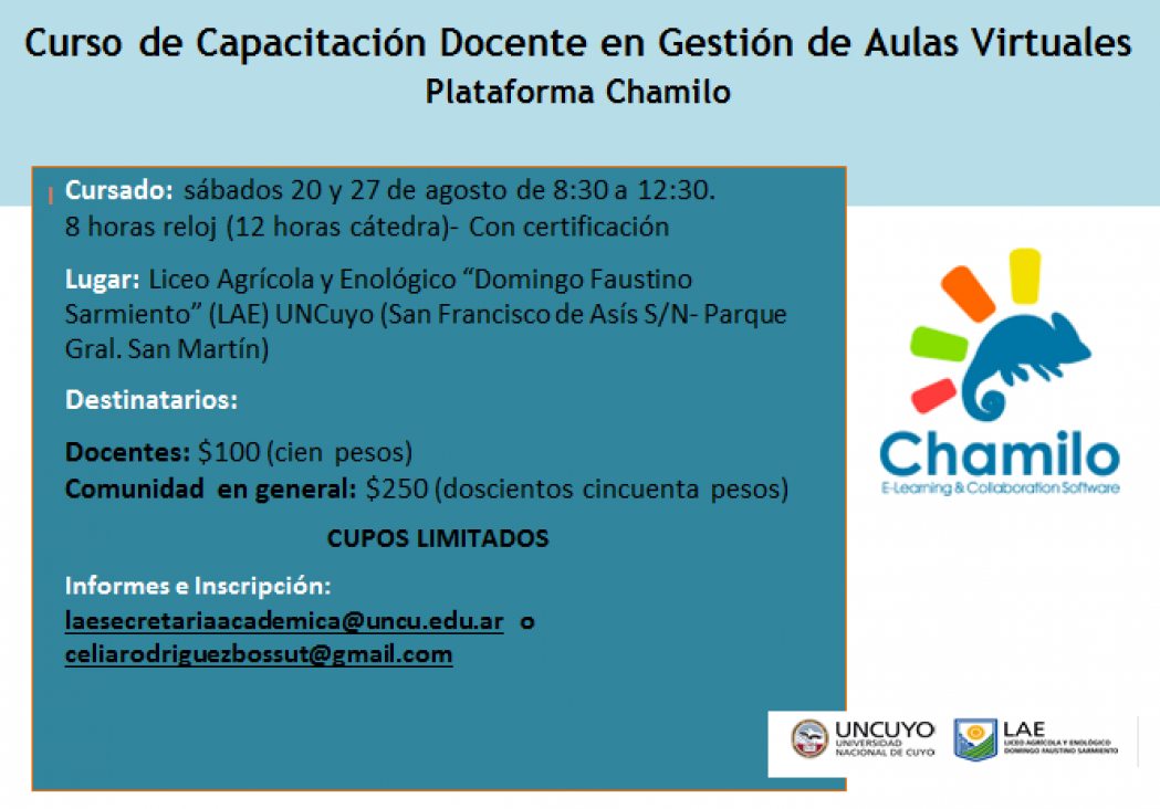 imagen Curso de capacitación docente en gestión de aulas virtuales