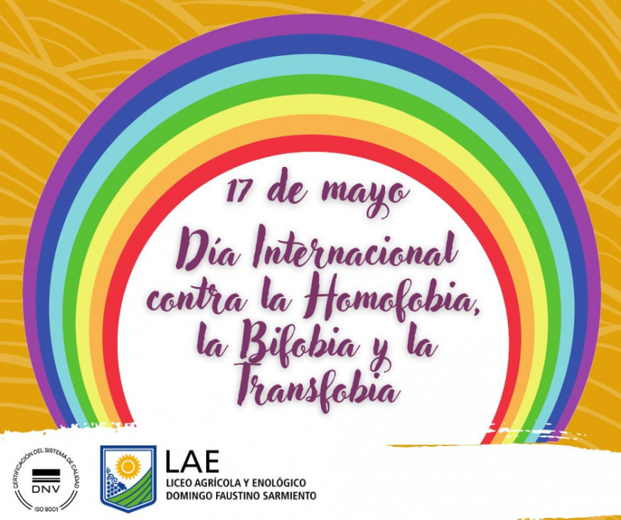 imagen 17 DE MAYO DÍA INTERNACIONAL CONTRA LA HOMOFOBIA, LA BIFOBIA Y LA TRANSFOBIA      