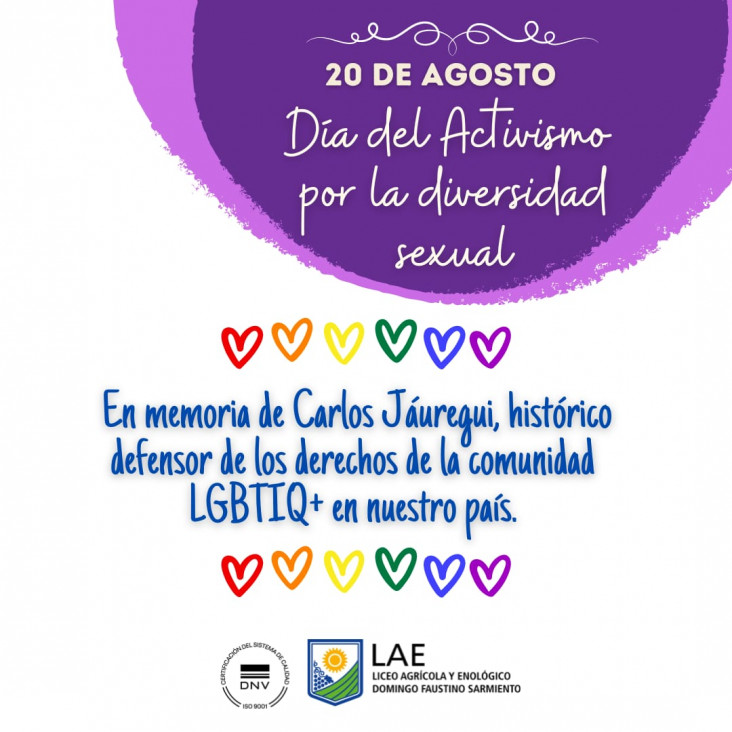 imagen 20 DE AGOSTO DÍA DEL ACTIVISMO EN ARGENTINA POR LA DIVERSIDAD SEXUAL