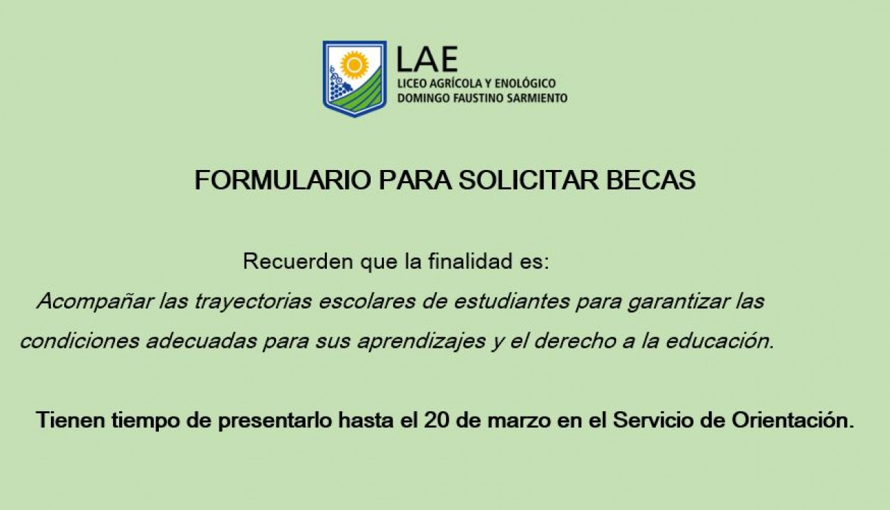 imagen FORMULARIO SOLICITUD DE BECA