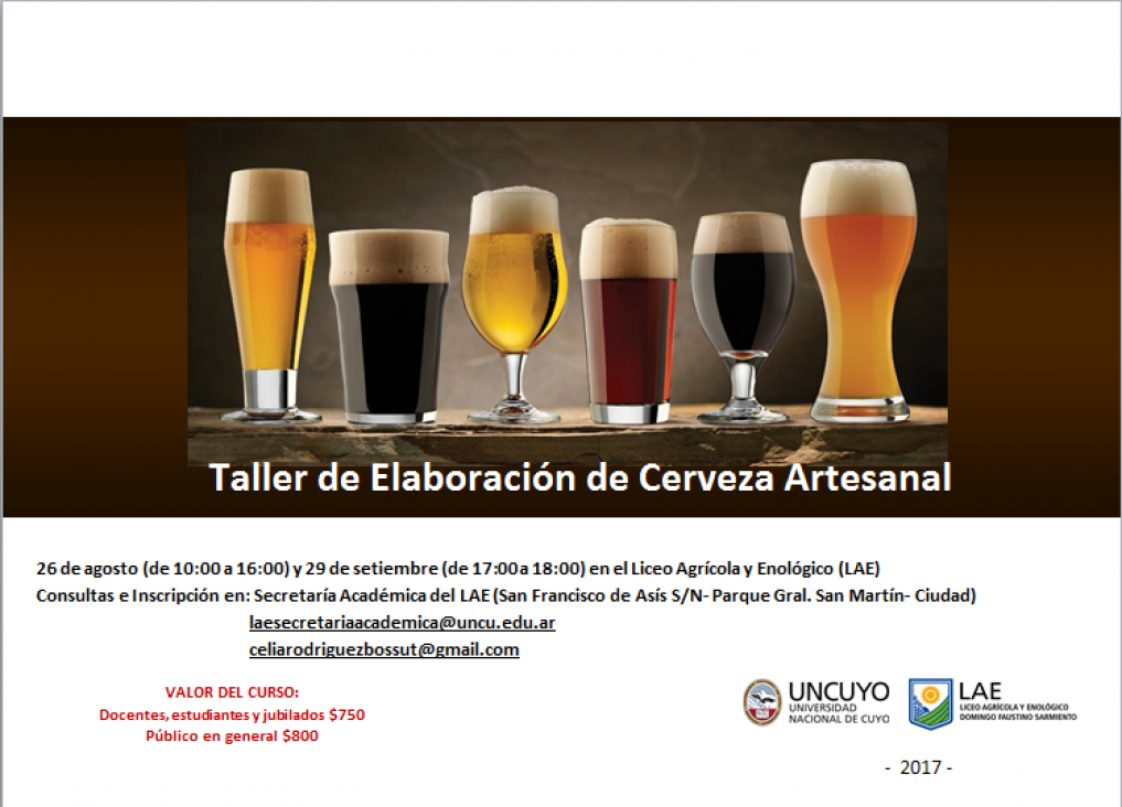 imagen TALLER DE CERVEZA ARTESANAL