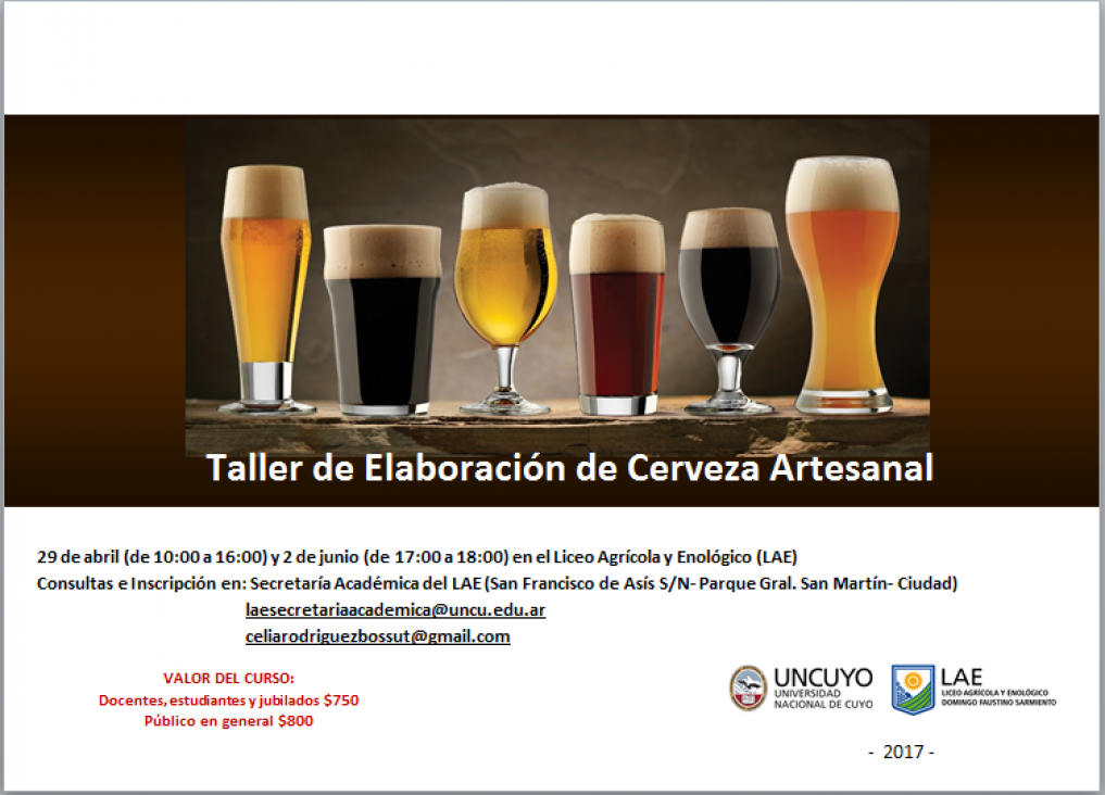 imagen Taller de Elaboración de Cerveza Artesanal 