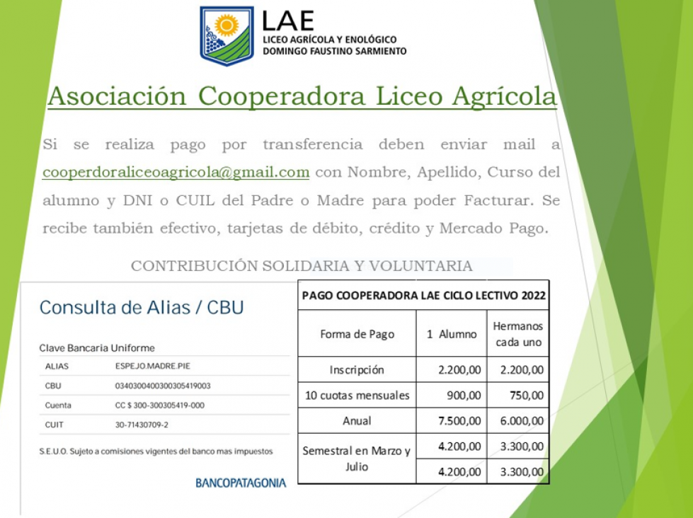 imagen ASOCIACIÓN COOPERADORA LICEO AGRÍCOLA