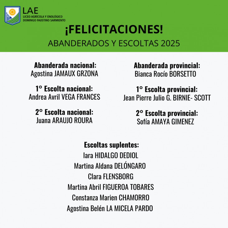 imagen ABANDERADAS Y ESCOLTAS 2025