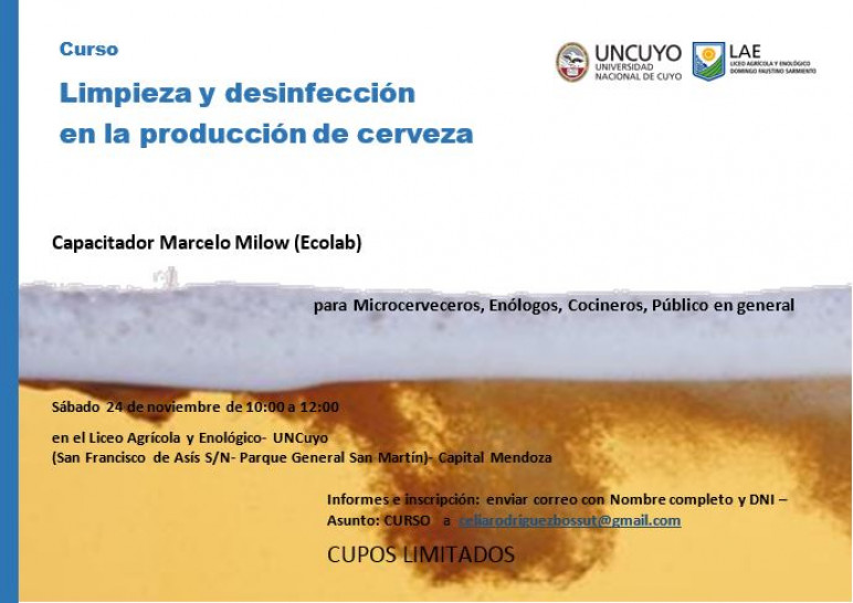 imagen Limpieza y desinfección en la producción de cerveza