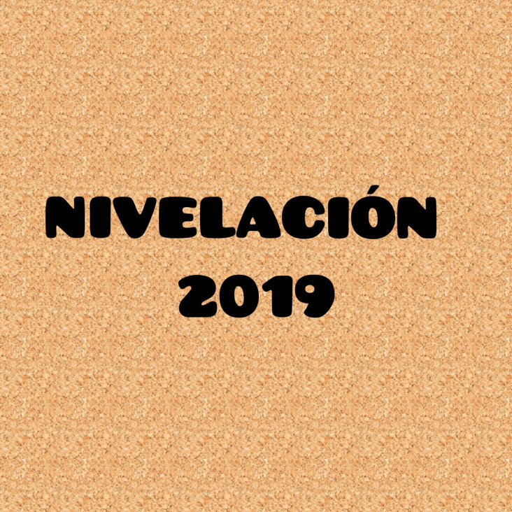 imagen Nivelación primer año 2019