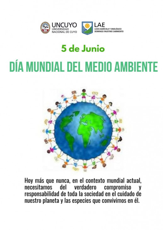 imagen 5 DE JUNIO " DÍA MUNDIAL DEL MEDIO AMBIENTE"