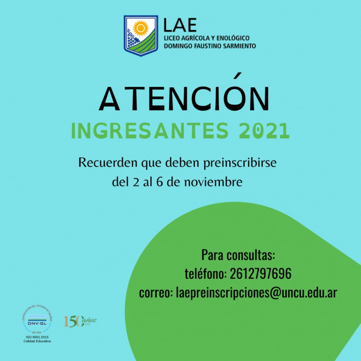 imagen ATENCIÓN INGRESANTES 2021