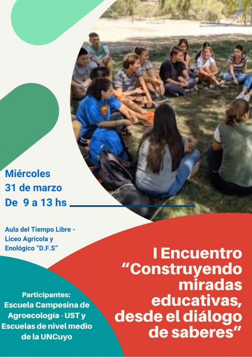 imagen 1° ENCUENTRO "CONSTRUYENDO MIRADAS EDUCATIVAS DESDE EL DIÁLOGO DE SABERES"