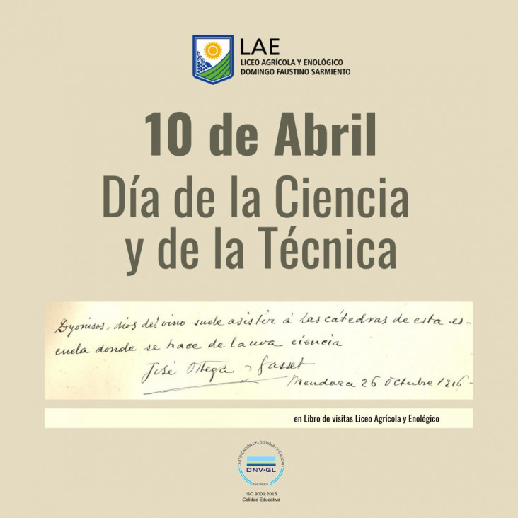 imagen 10 DE ABRIL- DÍA DE LA CIENCIA Y DE LA TÉCNICA