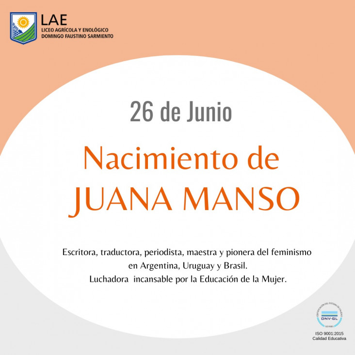 imagen 26 DE JUNIO- NACIMIENTO DE JUANA MANSO