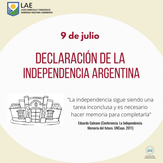 imagen 9 DE JULIO - DECLARACIÓN DE LA INDEPENDENCIA ARGENTINA