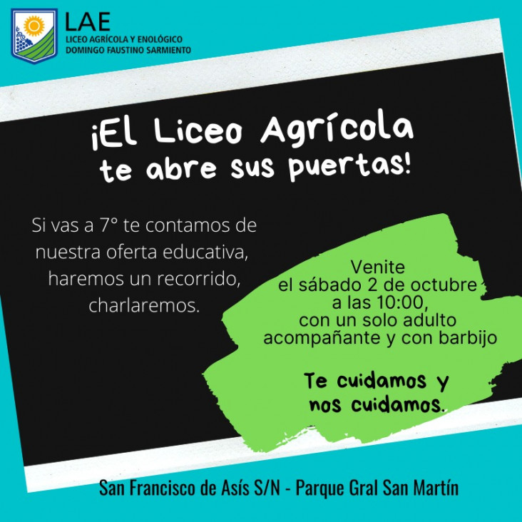 imagen ESCUELA ABIERTA: LICEO AGRÍCOLA 