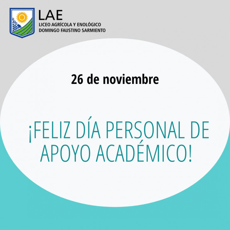 imagen 26 DE NOVIEMBRE-  DÍA DEL PERSONAL DE APOYO ACADÉMICO