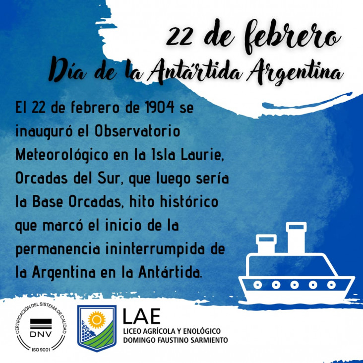 imagen 22 DE FEBRERO DÍA DE LA ANTÁRTIDA ARGENTINA