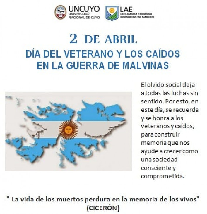 imagen 2 DE ABRIL "DÍA DEL VETERANO Y LOS CAÍDOS EN LA GUERRA DE MALVINAS" 