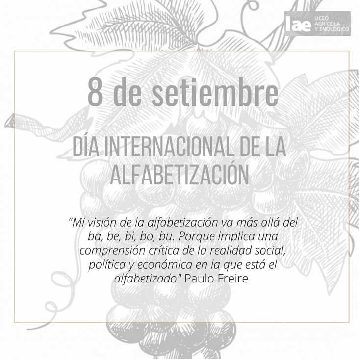 imagen 8 DE SETIEMBRE " DÍA INTERNACIONAL DE LA ALFABETIZACIÓN"