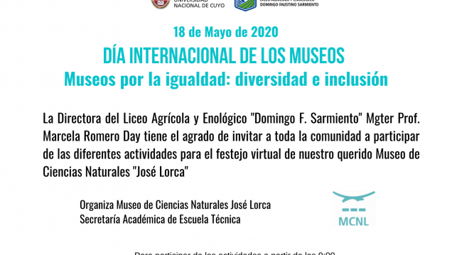 imagen INVITACIÓN FESTEJO DÍA INTERNACIONAL DE LOS MUSEOS