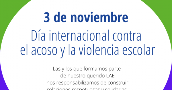 3 DE NOVIEMBRE DIA INTERNACIONAL CONTRA EL ACOSO ESCOLAR - Liceo ...