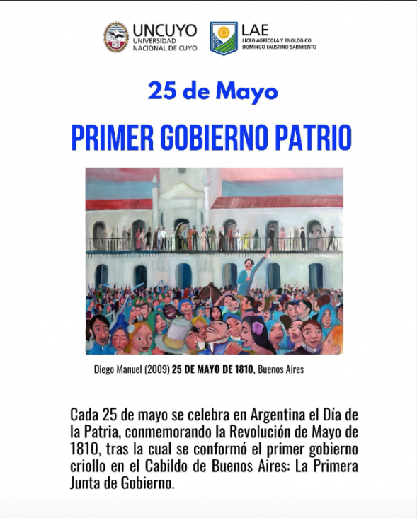 imagen 25 DE MAYO - PRIMER GOBIERNO PATRIO