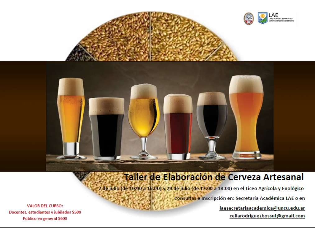 imagen TALLER DE CERVEZA ARTESANAL PARA PÚBLICO EN GENERAL