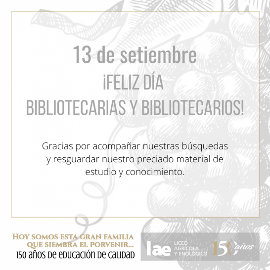imagen 13 DE SETIEMBRE DÍA DEL/LA BIBLIOTECARIO/A