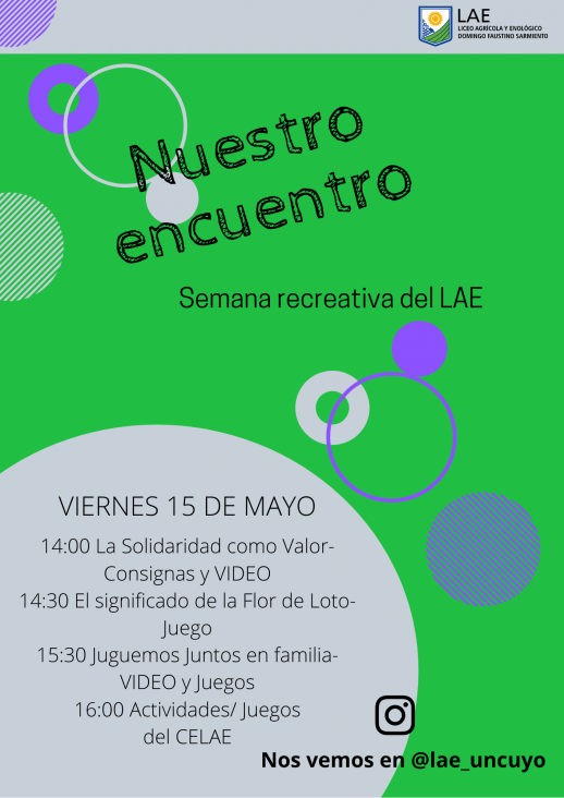 imagen CRONOGRAMA DE ACTIVIDADES DÍA VIERNES